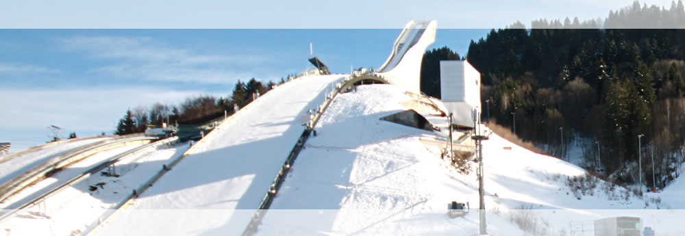 The new ski-jump ramp in Garmisch-Partenkirchen